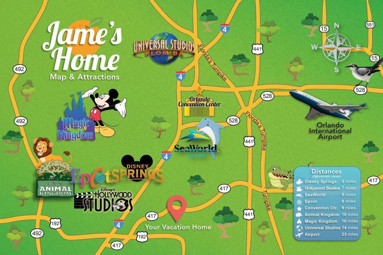 H - New 2 Bedroom Condo - 5 Miles To Disney - Free Water Park Кисими Екстериор снимка