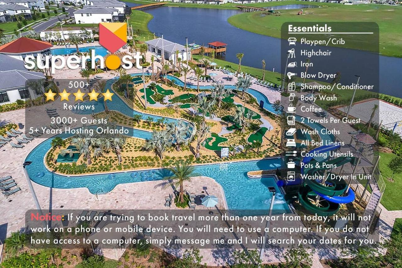 H - New 2 Bedroom Condo - 5 Miles To Disney - Free Water Park Кисими Екстериор снимка